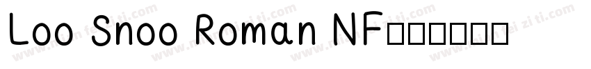 Loo Snoo Roman NF字体转换